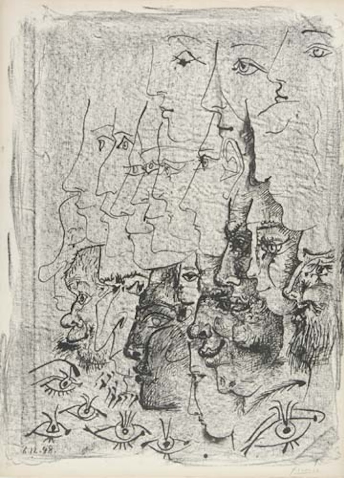 Étude de profils by Pablo Picasso