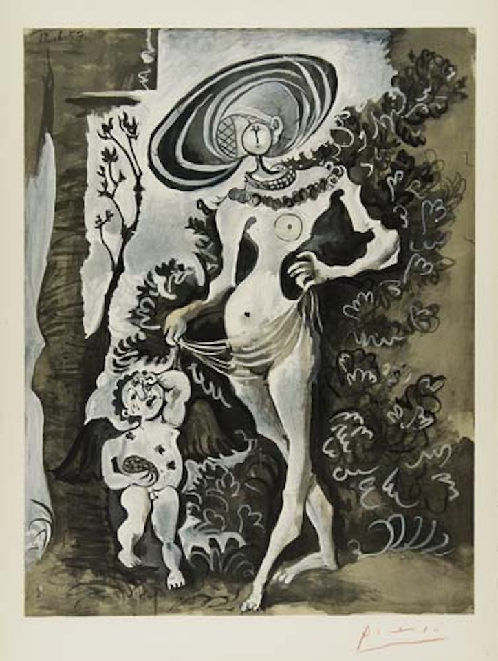 Venus et l'Amour voleur de miel by Pablo Picasso