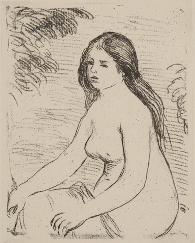 Femme nue assise by Pierre-Auguste Renoir
