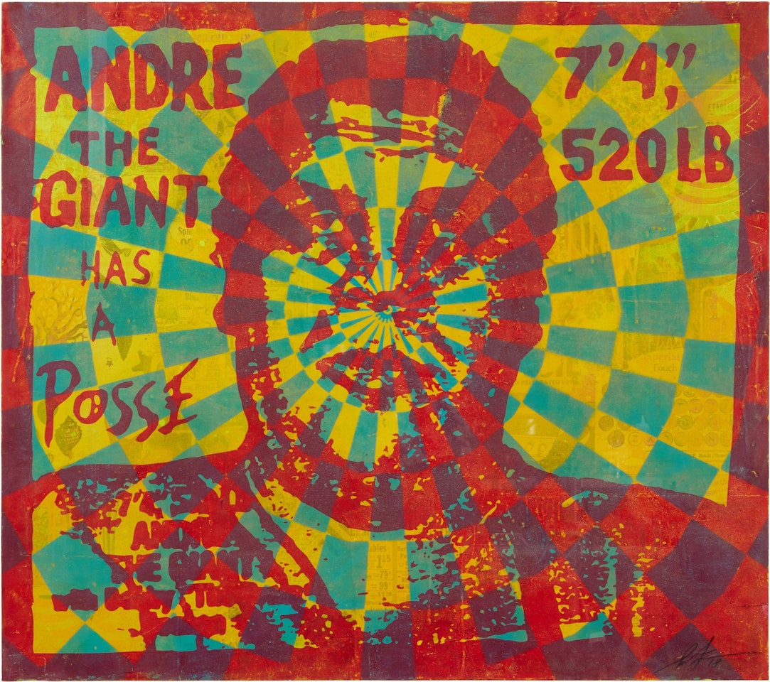 OG Andre (Questionable Background 10), Version 2 by Shepard Fairey