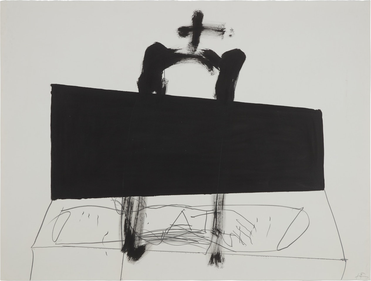 Quadrilàter Negre [Black Square] by Antoni Tapies