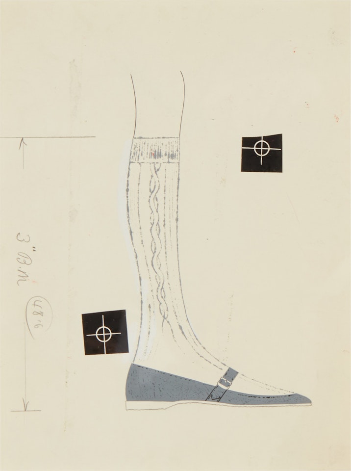 Untitled (Shoe and Sock) by Andy Warhol