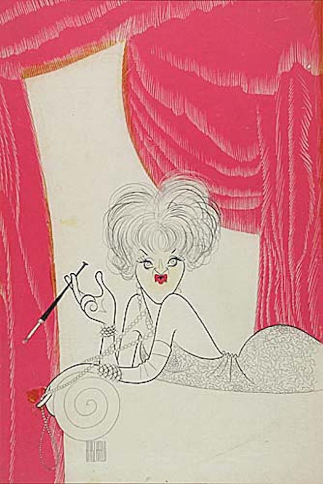 Hermione Gingold by Al Hirschfeld