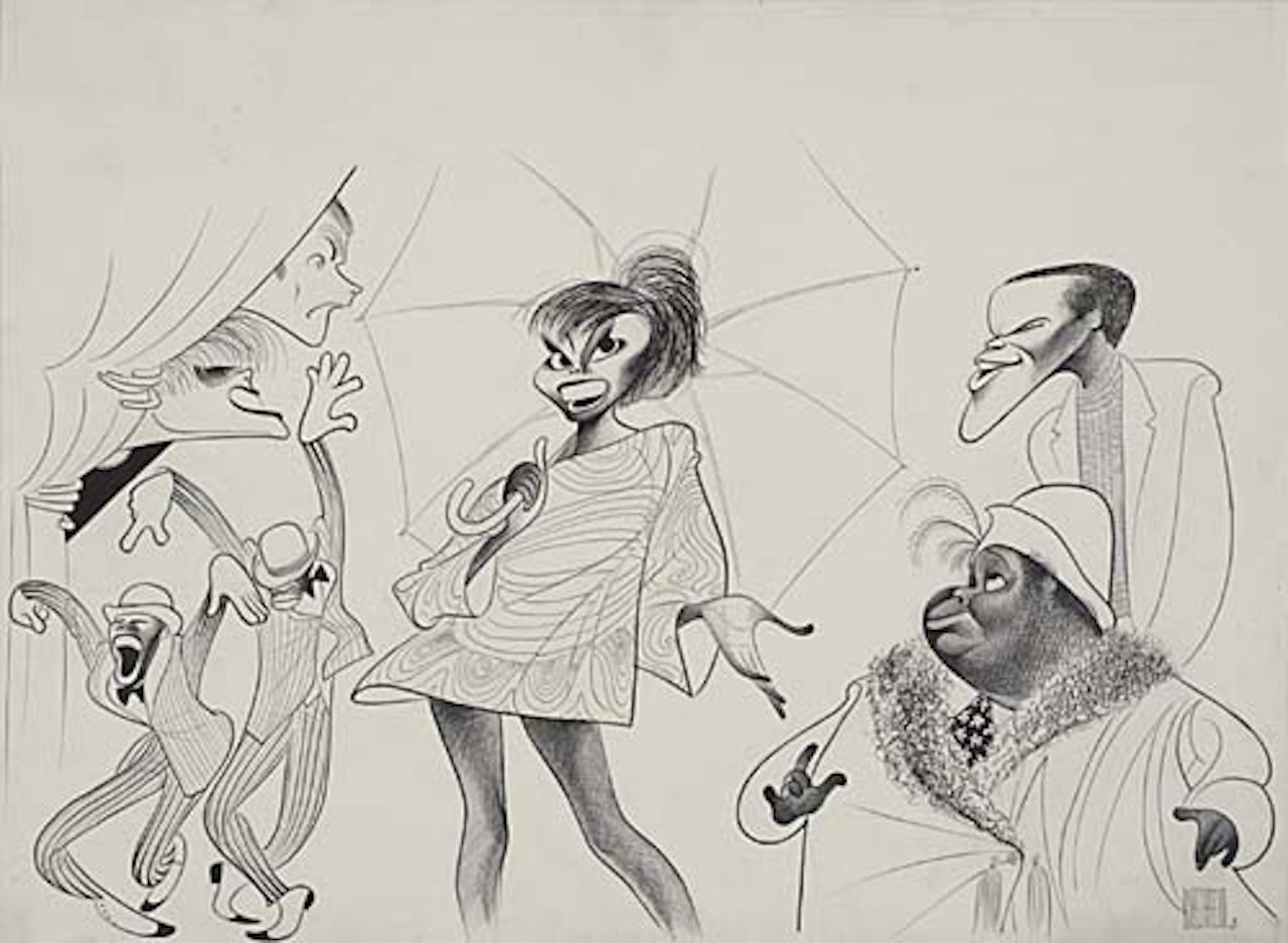 Hallelujah, Baby, Leslie Uggams, Alan Weeks and others by Al Hirschfeld