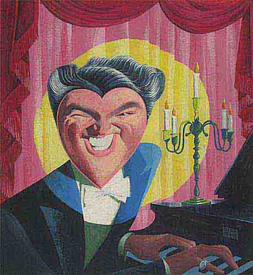 Liberace by Al Hirschfeld