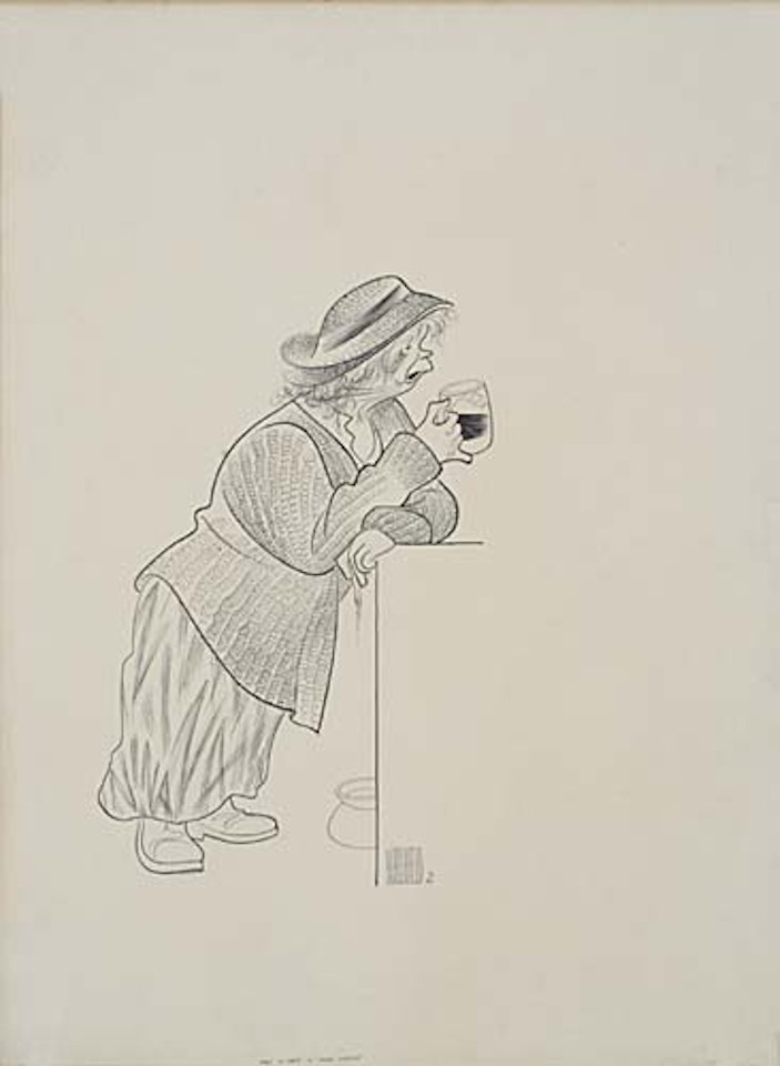Mary McCarthy in Anna Christie by Al Hirschfeld