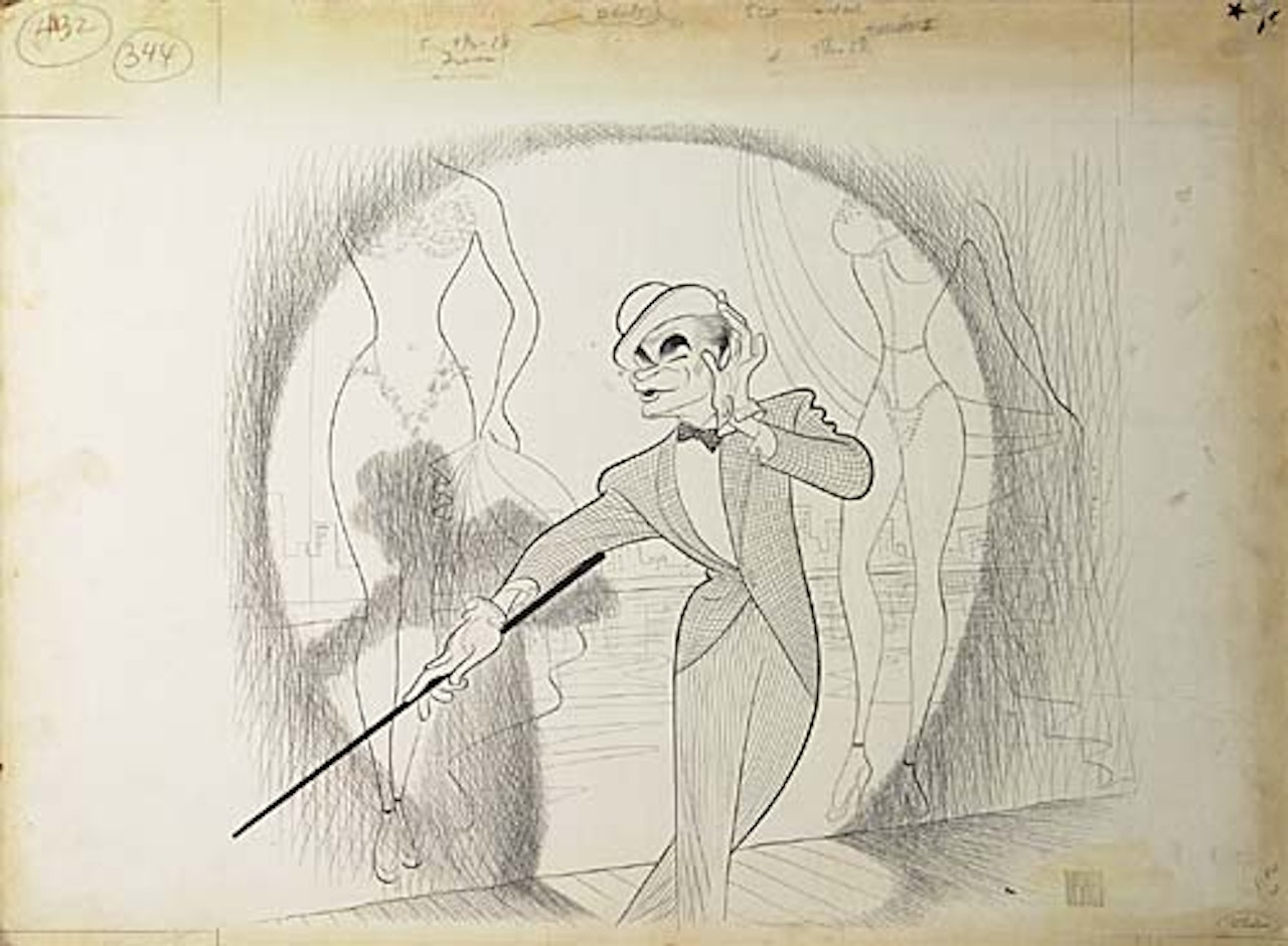 Laurence Olivier in the Entertainer by Al Hirschfeld