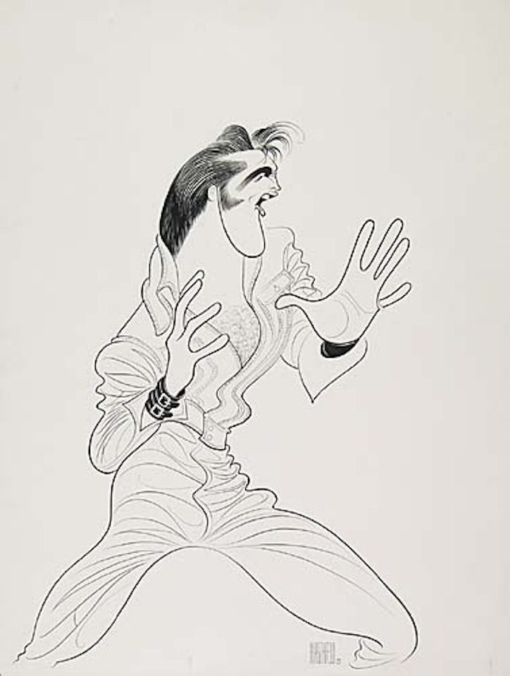 Elvis Presley by Al Hirschfeld