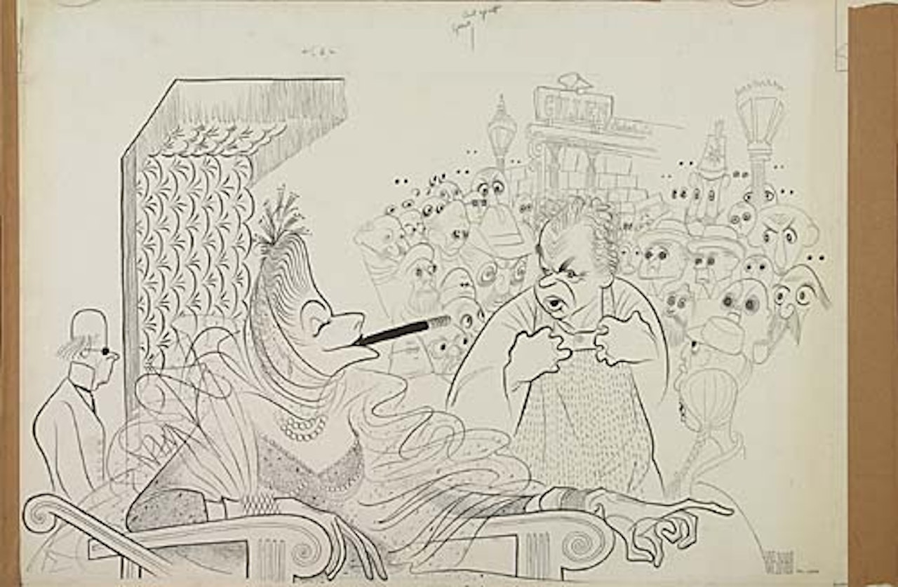 The visit, with Lunt and Fontanne by Al Hirschfeld