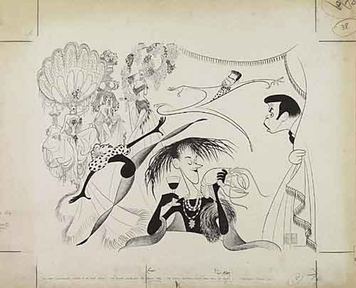 Ziegfeld Follies, with Beatrice Lille in foreground by Al Hirschfeld