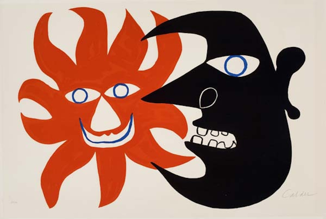 Black Moon and Red Sun by Alexander Calder