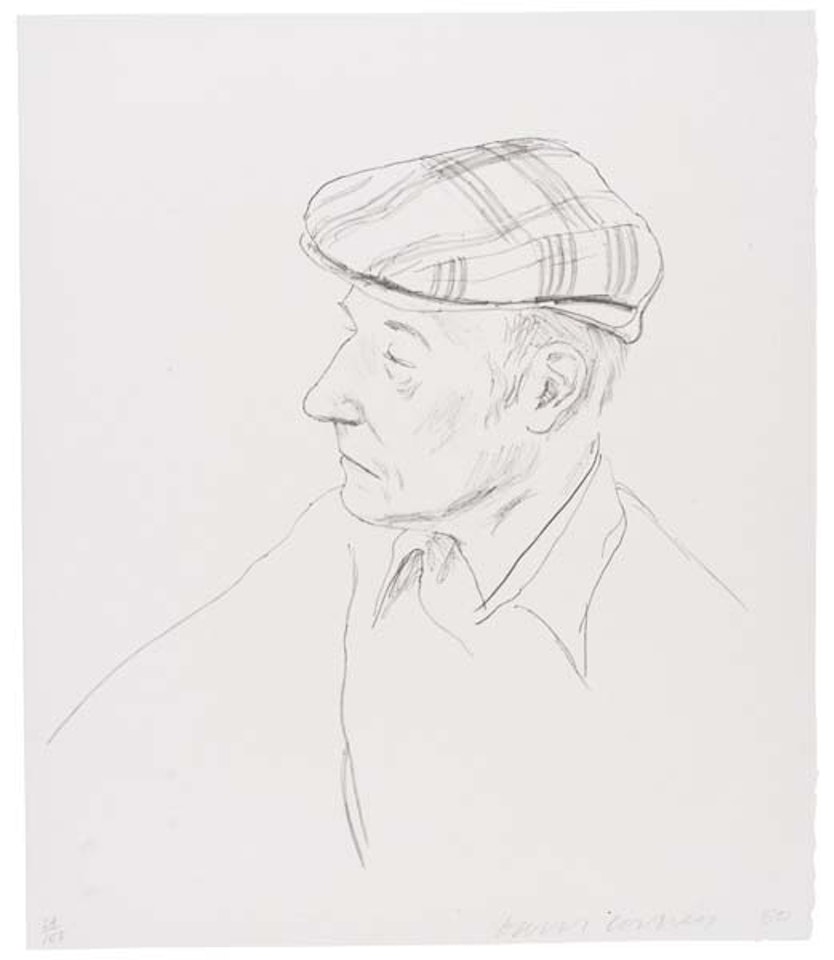 William Burroughs by David Hockney