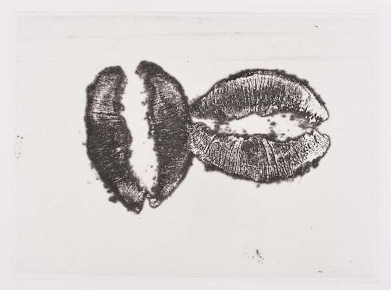 Lip Prints by Donald Sultan