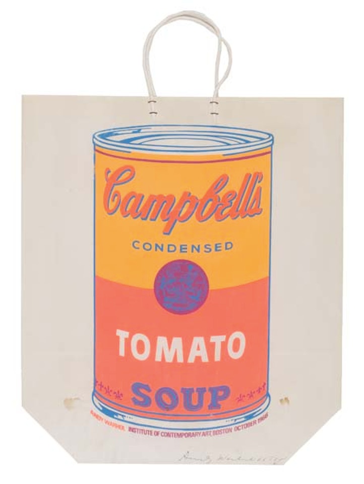 Campbell's Soup Can on Shopping Bag by Andy Warhol