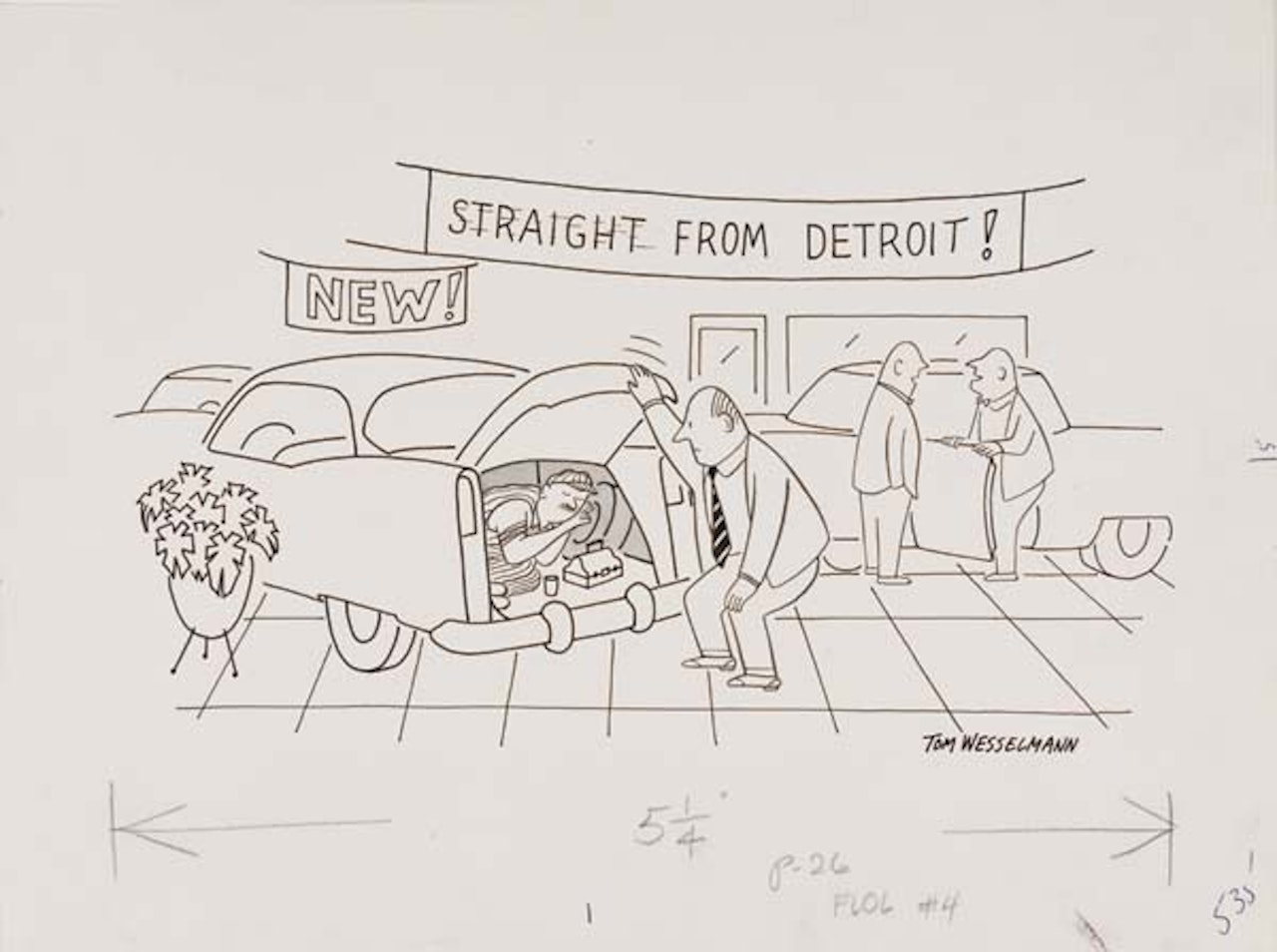 Straight from Detroit * Please Use Straps When Bar is Open * In Case of Fire Turn Upside Down by Tom Wesselmann