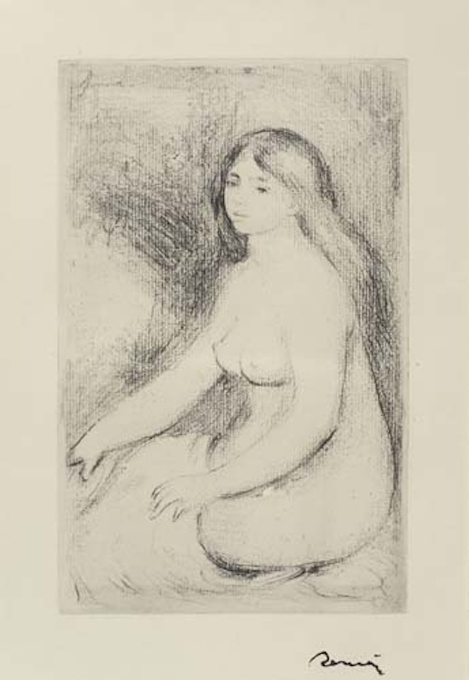 Baigneuse Assise by Pierre-Auguste Renoir