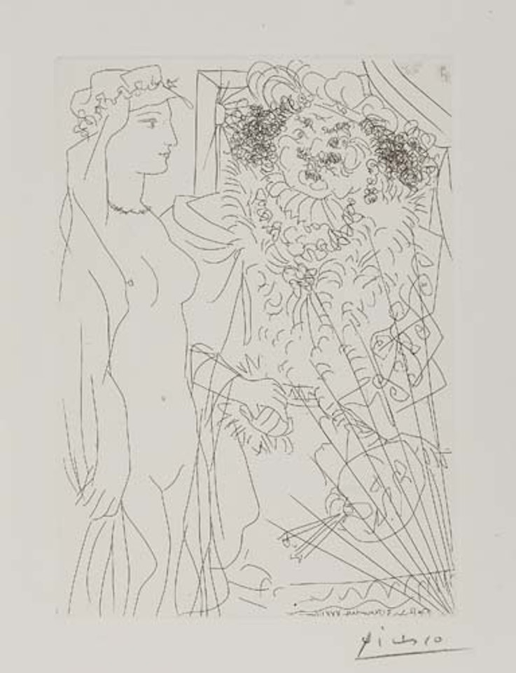 Rembrandt et Femme au Voile by Pablo Picasso