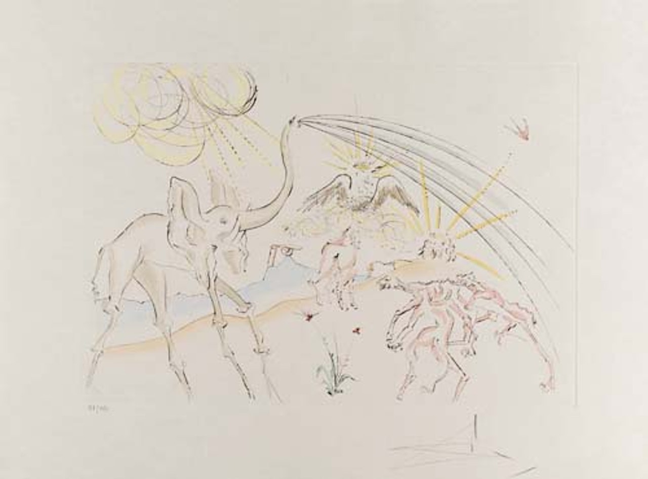 La Bestiare de la Fontaine Dalinise by Salvador Dali