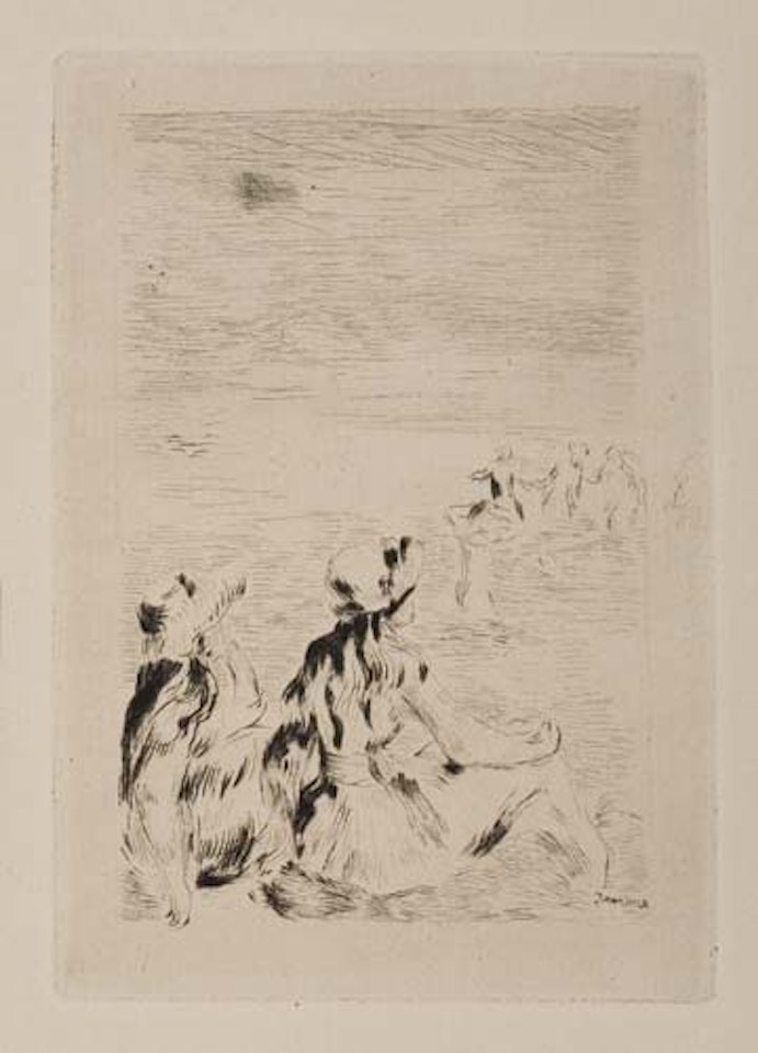 Sur la Plage à Berneval by Pierre-Auguste Renoir