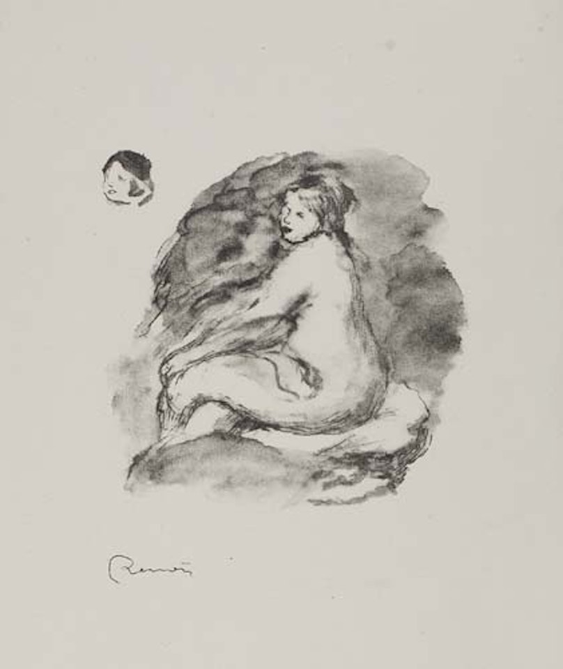 Étude de femme nue, assise, variante by Pierre-Auguste Renoir