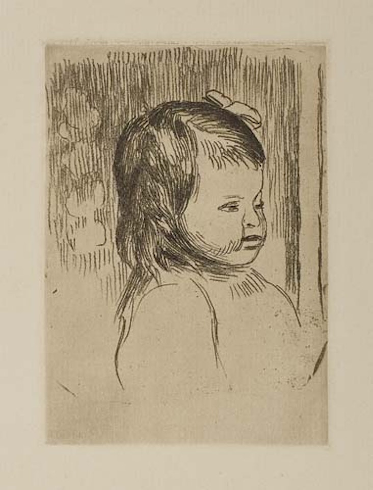 Buste d'enfant, tourné a droite by Pierre-Auguste Renoir