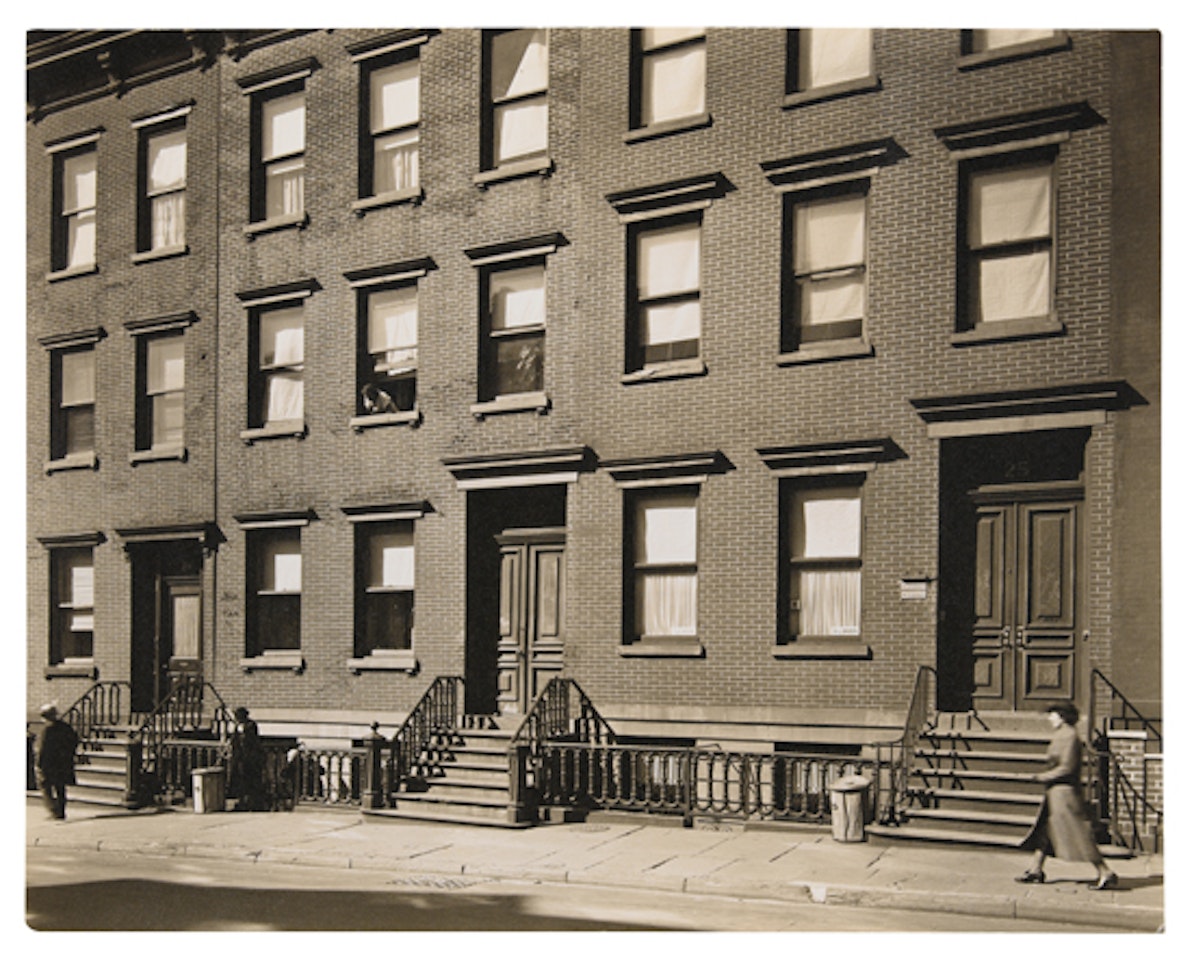 Oliver Street #25-29. by Berenice Abbott