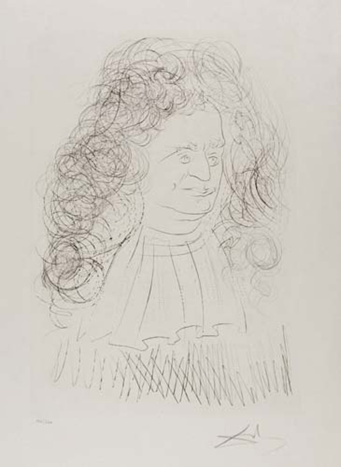 Le Portrait de La Fontaine by Salvador Dali