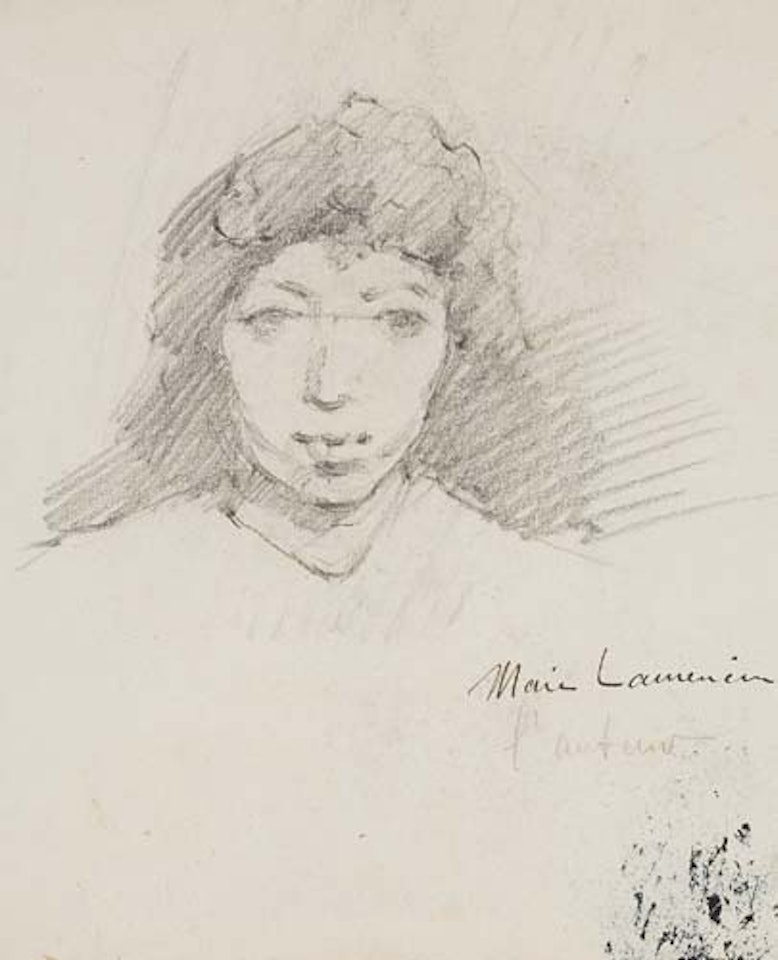 Group of 6 pencil drawings by Marie Laurencin