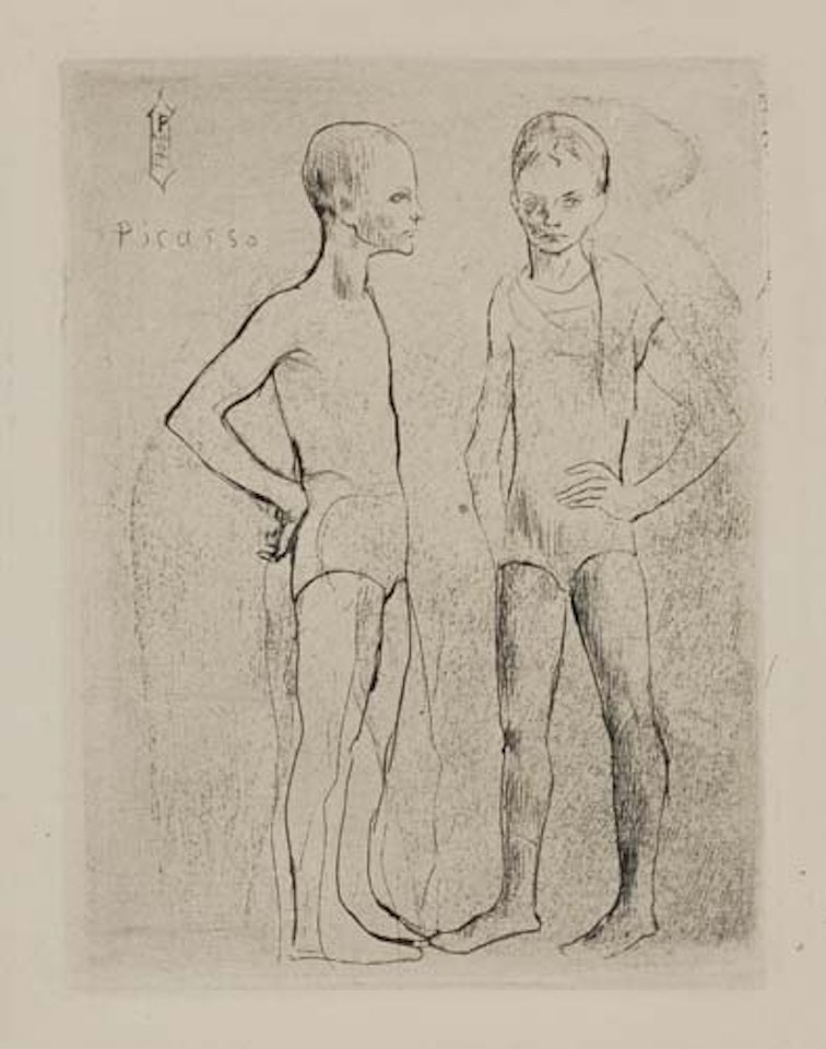 Les deux Saltimbanques by Pablo Picasso