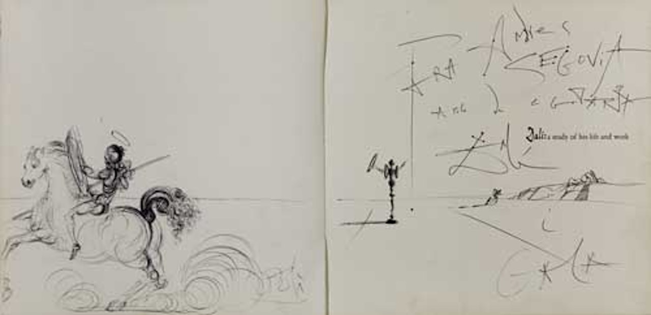 Landscape with St. George by Salvador Dali