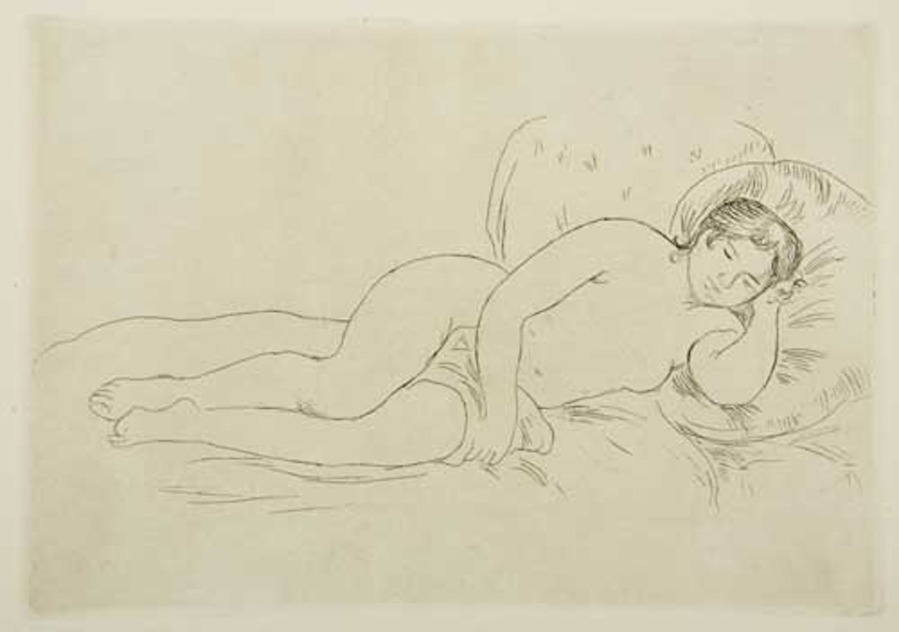 Femme nue couchée (tournée à droite), 2e planche by Pierre-Auguste Renoir