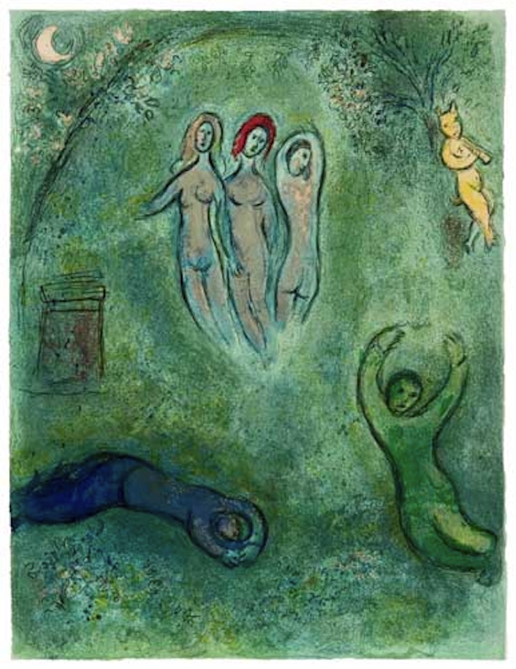 Le Songe de Daphnis et les Nymphes by Marc Chagall