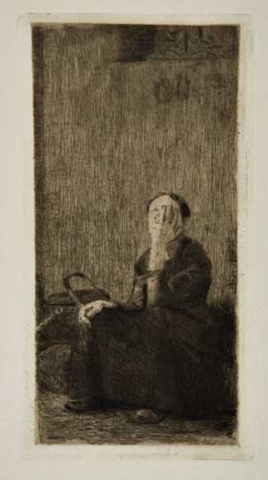 An der Kirchenmauer by Kathe Kollwitz
