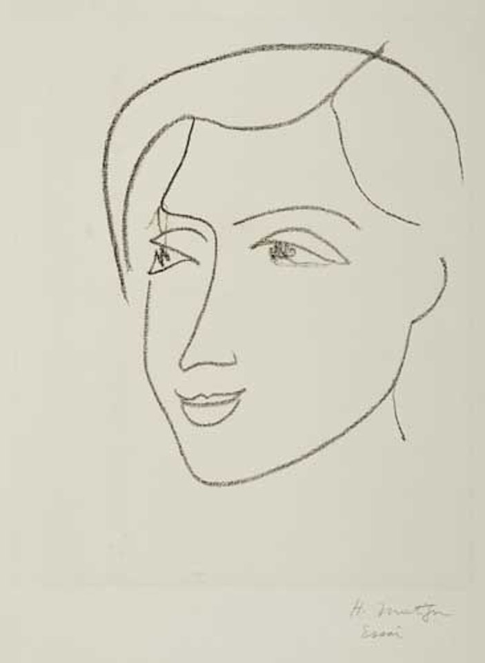 L.D. de trois-quarts by Henri Matisse