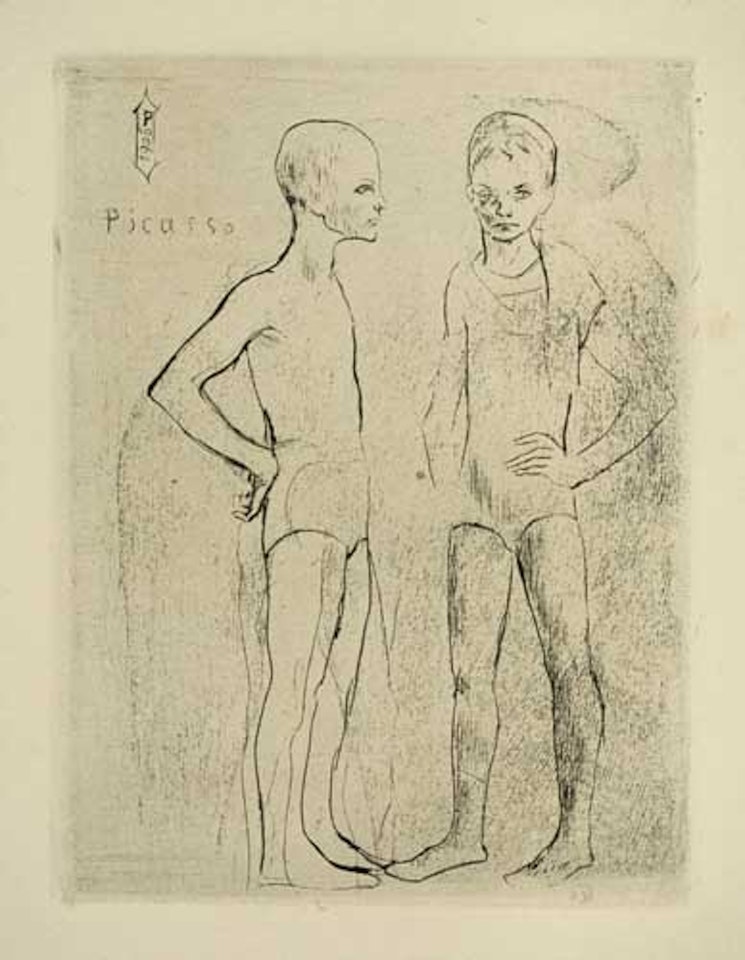 Les Deux Saltimbanques by Pablo Picasso