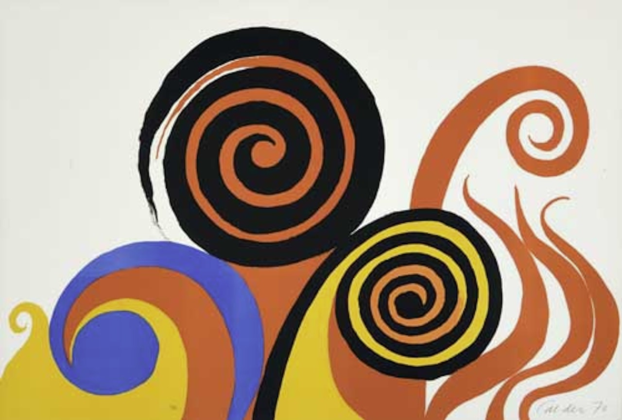 Composition with Spirals and Flames by Alexander Calder