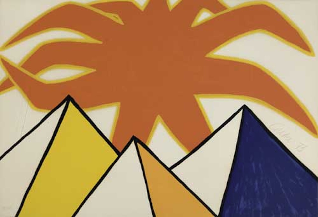 Pyramids and Sun by Alexander Calder