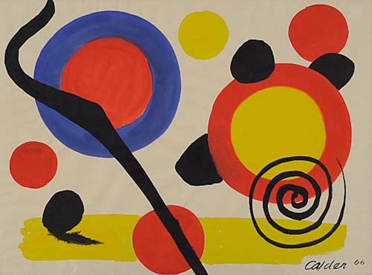 Composition with Circles and Spiral by Alexander Calder