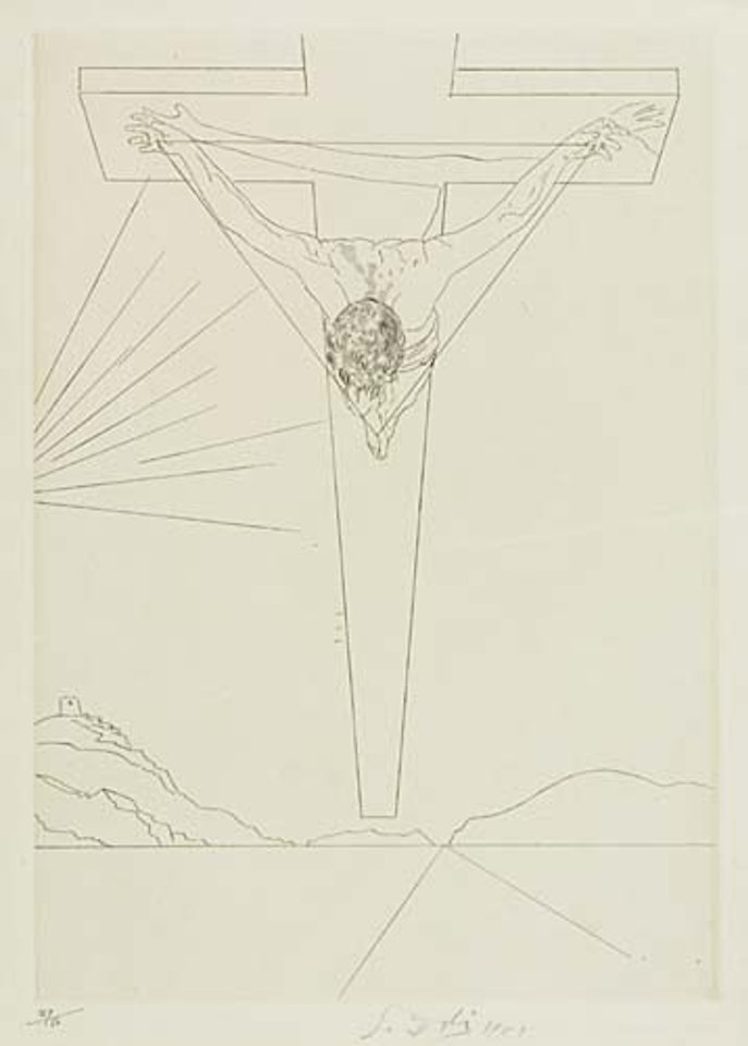 Christ of St. John of the Cross by Salvador Dali