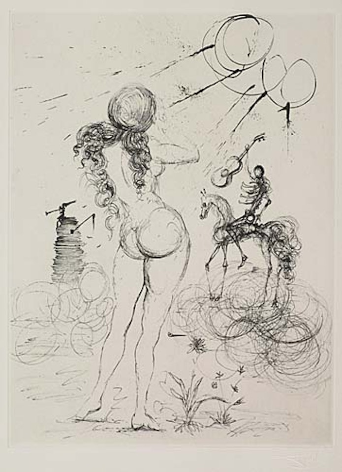 Poèmes Secrets by Guillaume Apollinaire. by Salvador Dali