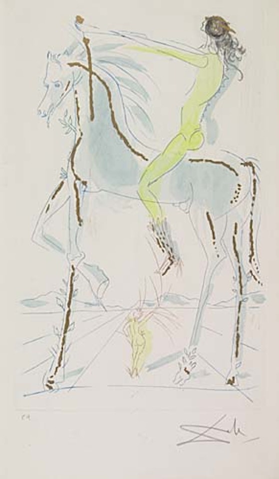 The Beloved is as Fair as a Company of Horses by Salvador Dali