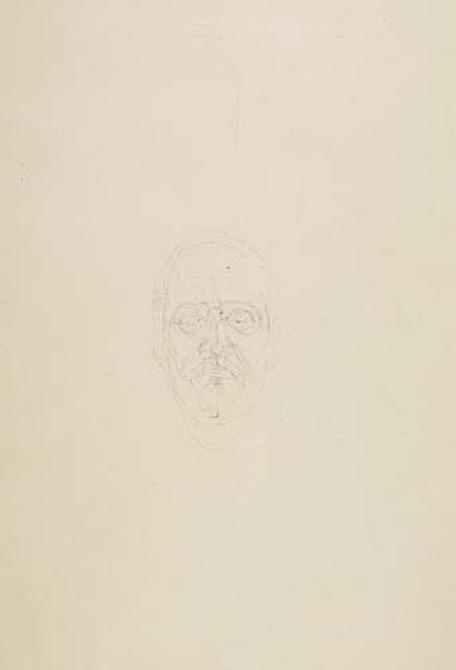 Portrait of Iliazd by Alberto Giacometti