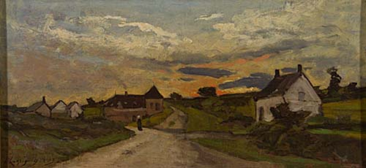Village Landscape by Henri Harpignies