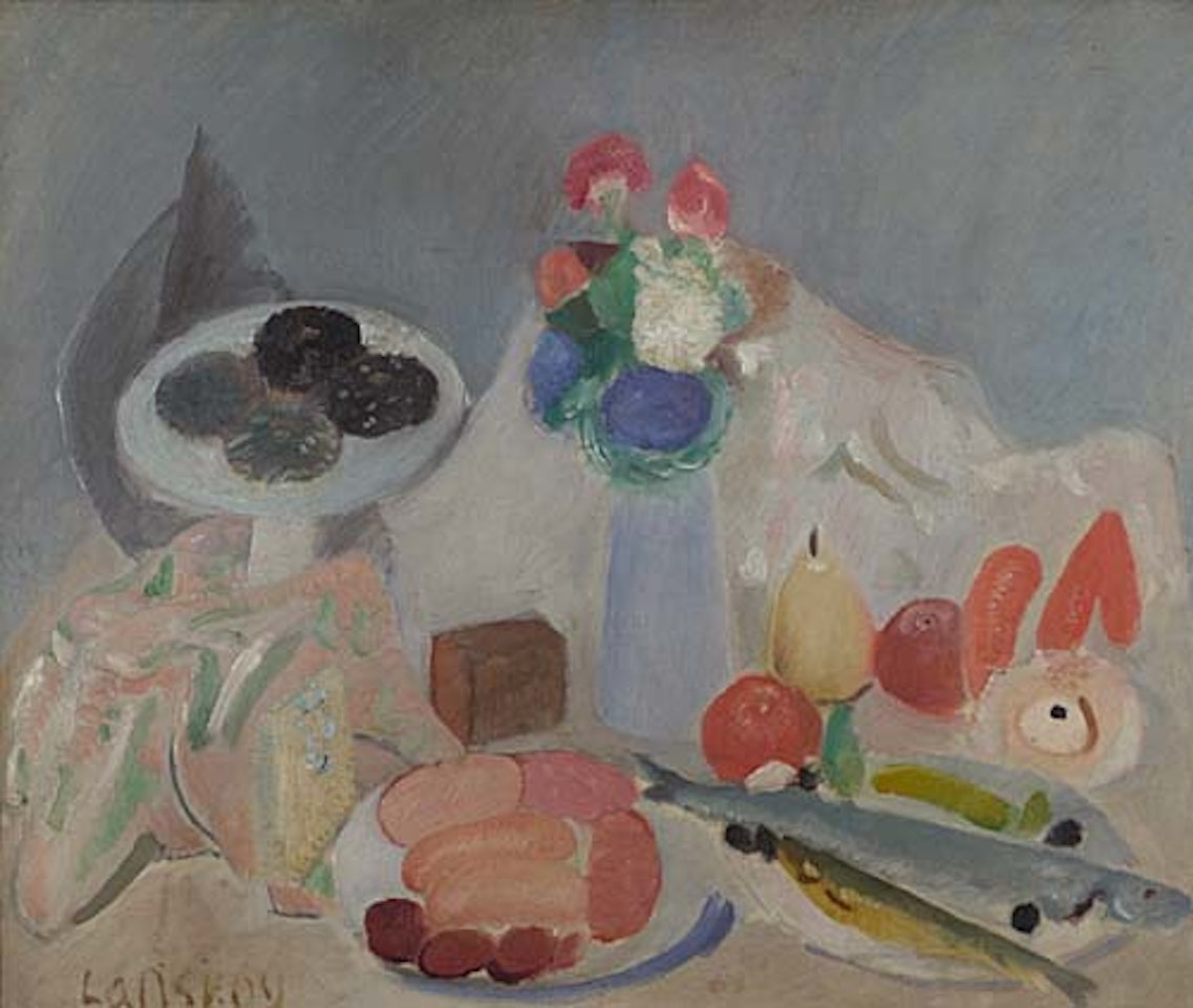 Nature morte avec fruits et poissons by André Lanskoy