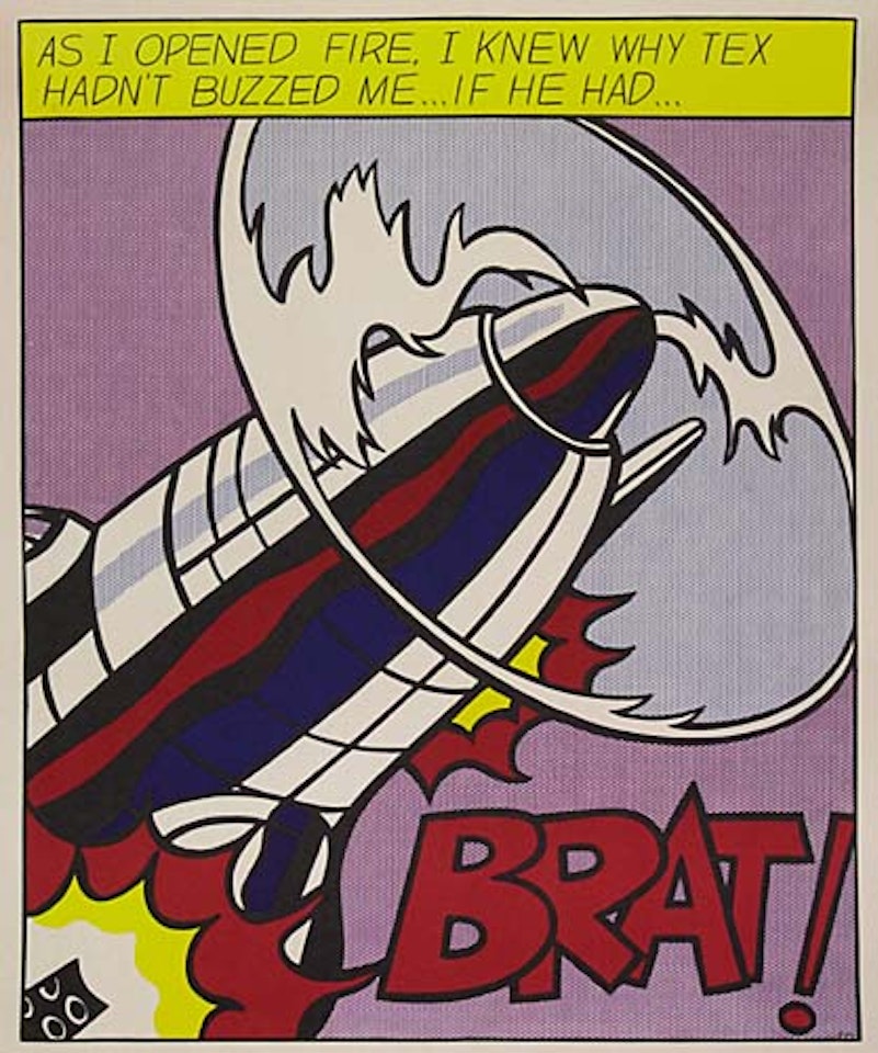 As I Opened Fire by Roy Lichtenstein