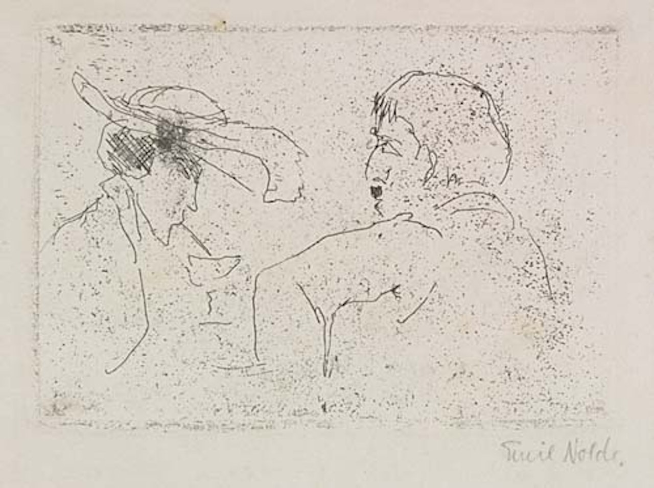 Beim Absinthe by Emil Nolde