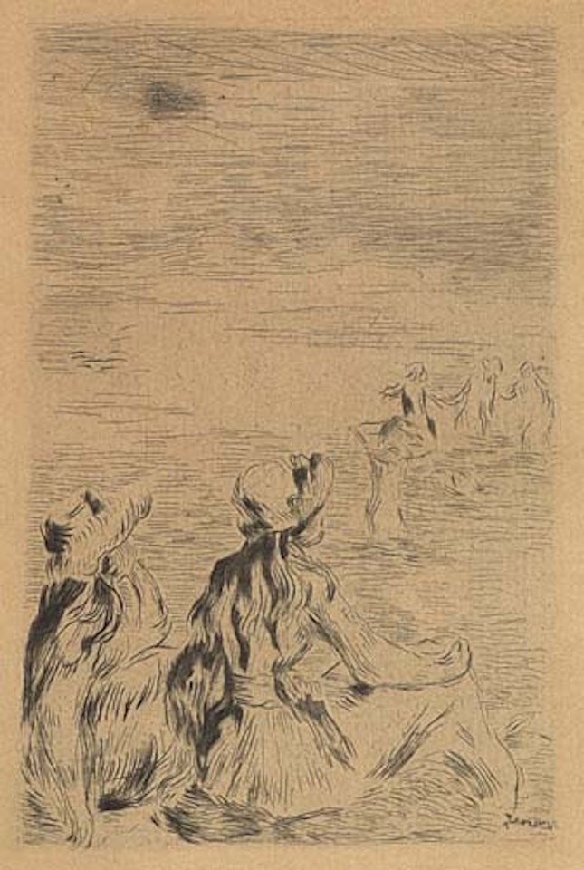 Sur la Plage, à Berneval by Pierre-Auguste Renoir