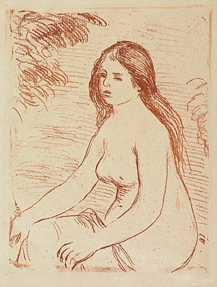 Femme nue assise by Pierre-Auguste Renoir