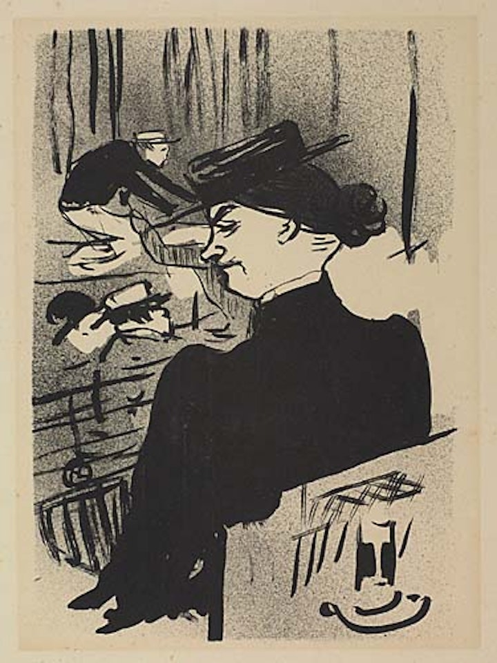 Une Spectatrice by Henri de Toulouse-Lautrec