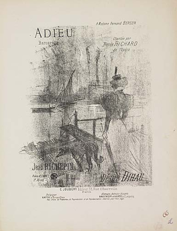 Adieu by Henri de Toulouse-Lautrec